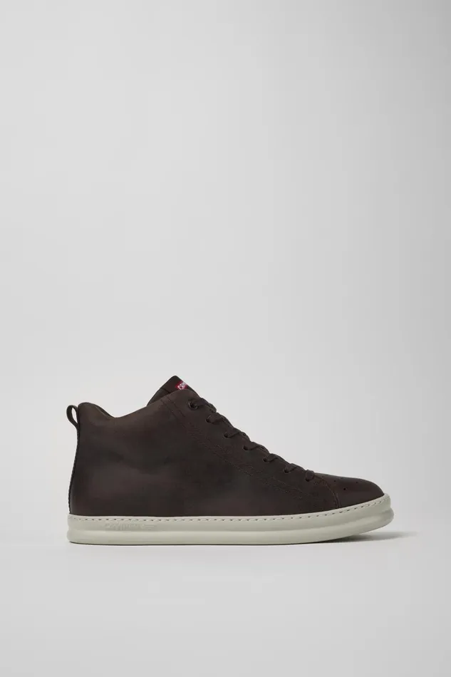 Men Runner Brown Nubuck Ankle Boots Camper Ankle Boots Men Runner Brown Nubuck Ankle Boots Camper Ankle Boots