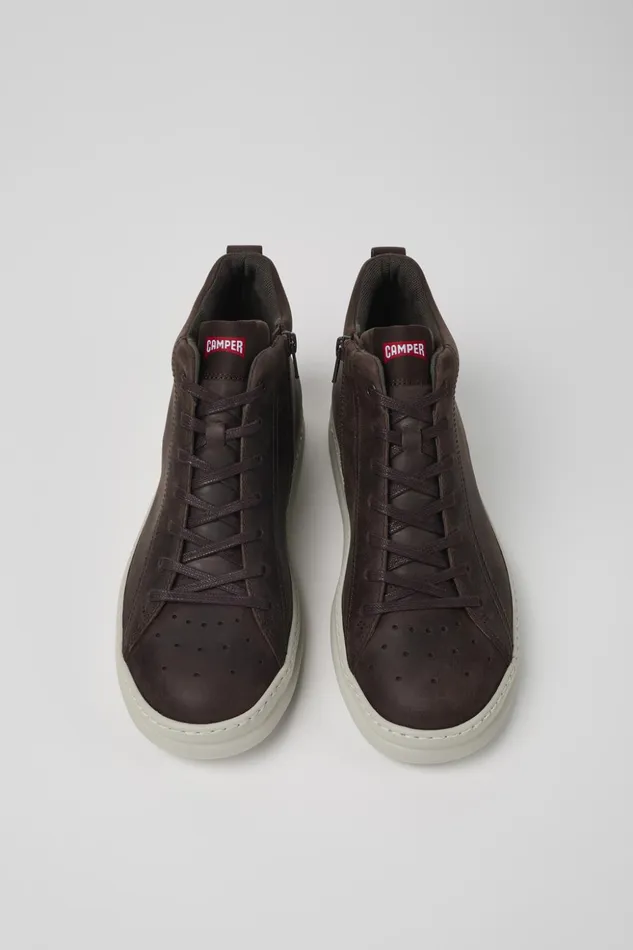 Men Runner Brown Nubuck Ankle Boots Camper Ankle Boots Men Runner Brown Nubuck Ankle Boots Camper Ankle Boots