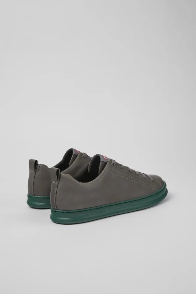 Men Runner Gray Leather Sneakers Camper Sneakers Men Runner Gray Leather Sneakers Camper Sneakers