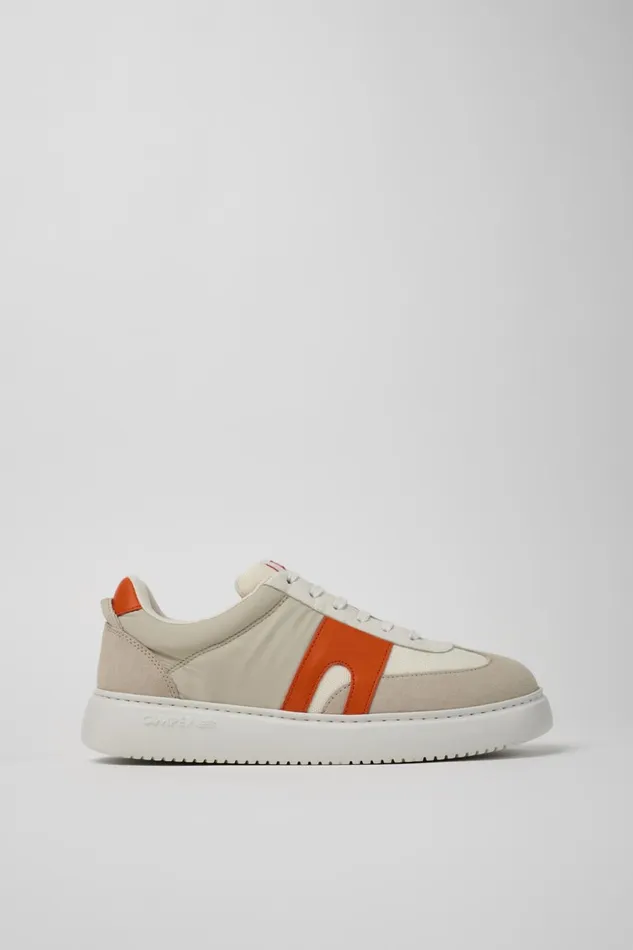 Men Runner K21 WhiteGray Textile And Nubuck Sneakers Camper Sneakers Men Runner K21 WhiteGray Textile And Nubuck Sneakers Camper Sneakers