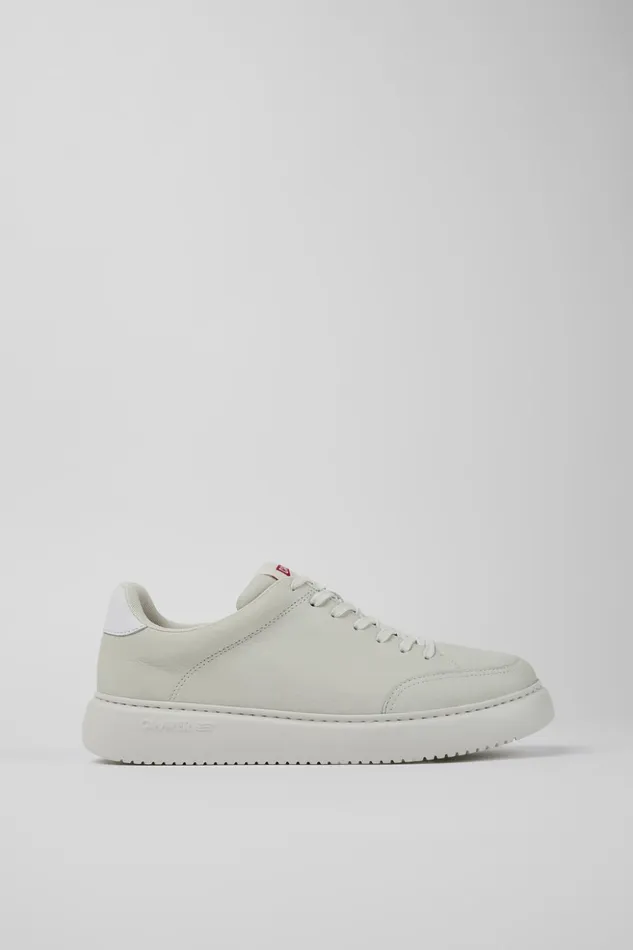 Men Runner K21 White Nondyed Leather Sneakers Camper Sneakers Men Runner K21 White Nondyed Leather Sneakers Camper Sneakers