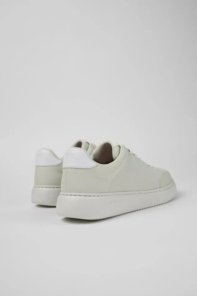 Men Runner K21 White Nondyed Leather Sneakers Camper Sneakers Men Runner K21 White Nondyed Leather Sneakers Camper Sneakers
