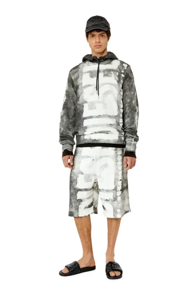 Men SGiny Grey Diesel Sweaters