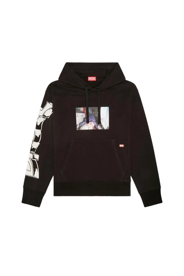 Men SMacsHoodL3 Black Diesel Sweaters Men SMacsHoodL3 Black Diesel Sweaters