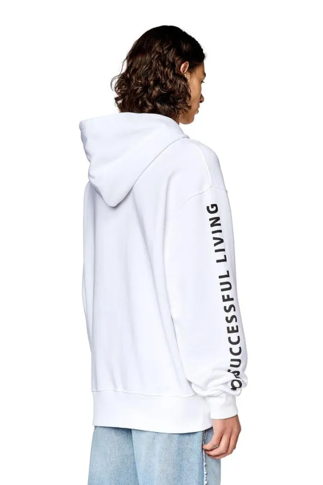 Men SMacsHoodL6 White Diesel Sweaters Men SMacsHoodL6 White Diesel Sweaters