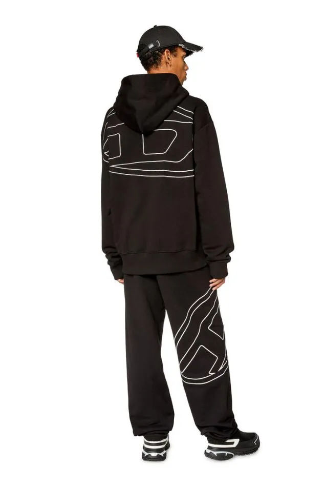 Men SMacsHoodMegovalD Black Diesel Sweaters