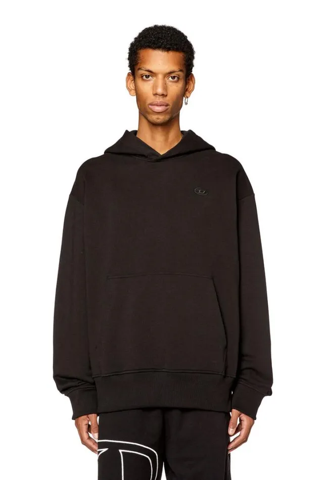 Men SMacsHoodMegovalD Black Diesel Sweaters Men SMacsHoodMegovalD Black Diesel Sweaters