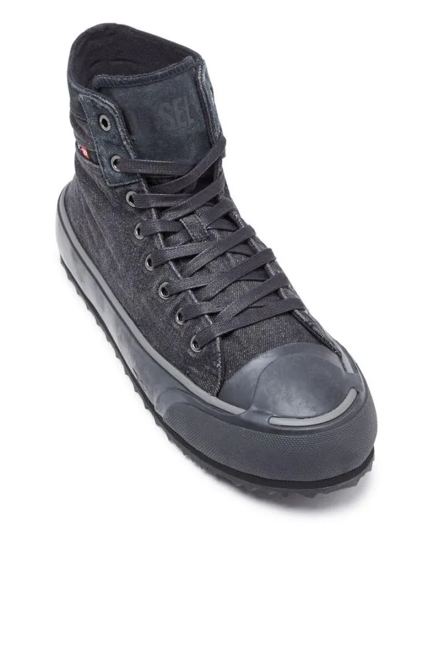 Men SPrincipia Mid X Black Diesel Sneakers Men SPrincipia Mid X Black Diesel Sneakers