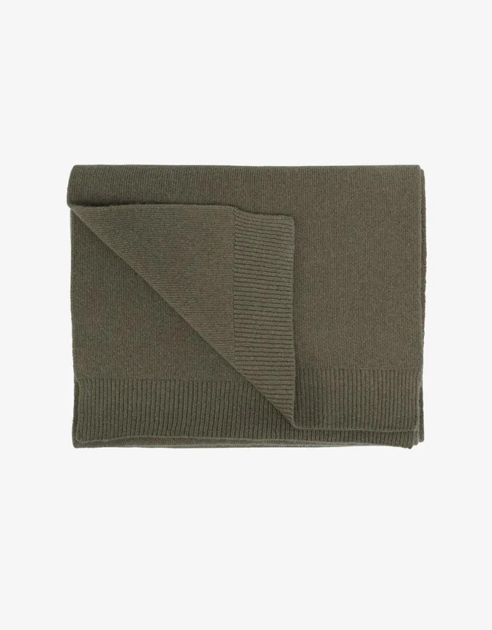 Men Scarves Colorful Standard Merino Wool Scarf Dusty Olive