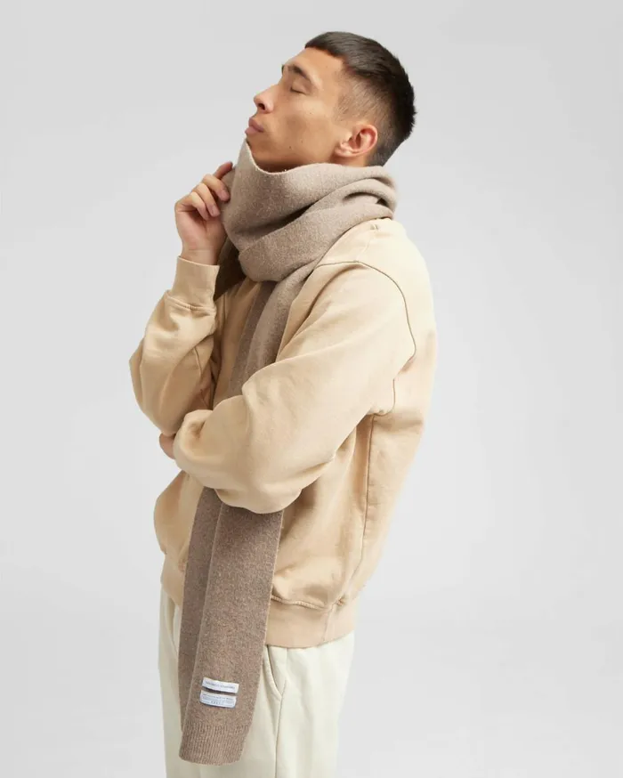 Men Scarves Colorful Standard Merino Wool Scarf Dusty Olive