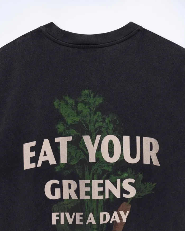 Men Shirts and TShirts From Future Crewneck Short Sleeve TShirt Washed Black