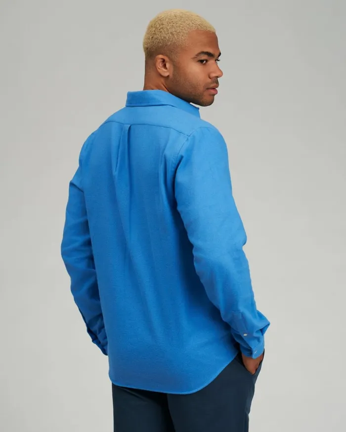 Men Shirts Colorful Standard Organic Flannel Shirt Lava Grey