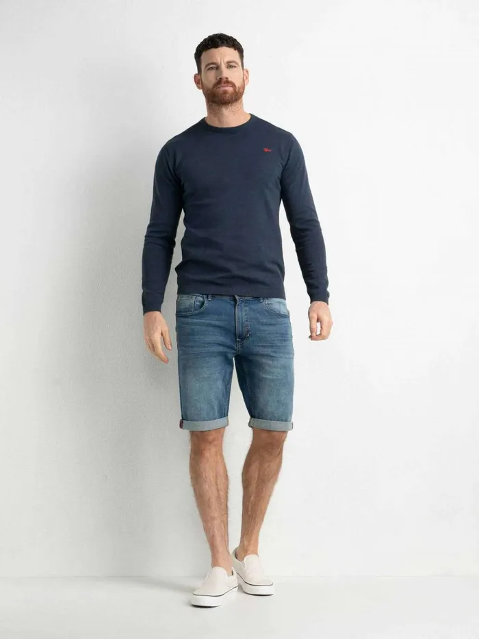 Men Shorts Petrol Industries Bullseye Denim Shorts Medium Blue