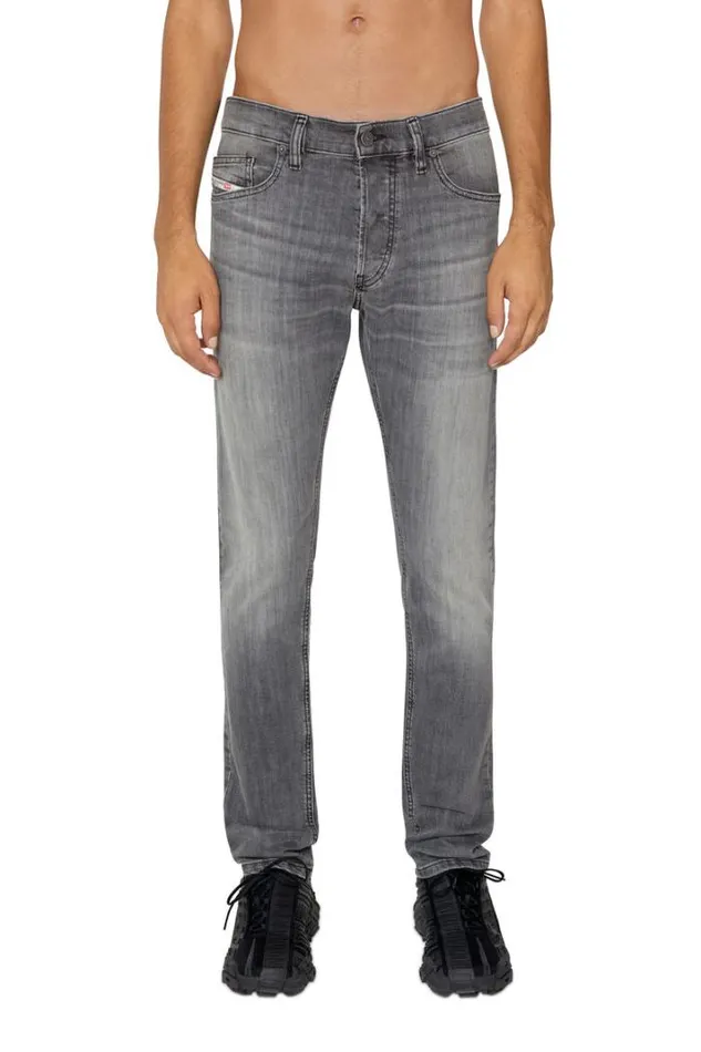 Men Slim Jeans DLuster 0bjax Blackdark Grey Diesel Slim Men Slim Jeans DLuster 0bjax Blackdark Grey Diesel Slim