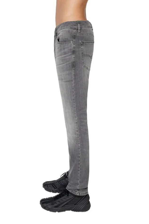 Men Slim Jeans DLuster 0bjax Blackdark Grey Diesel Slim Men Slim Jeans DLuster 0bjax Blackdark Grey Diesel Slim