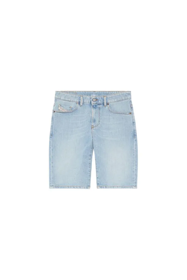 Men SlimShort Light Blue Diesel Trousers And Shorts Men SlimShort Light Blue Diesel Trousers And Shorts