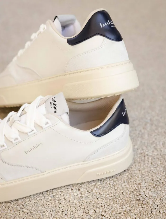 Men Sneakers Bobbies Thanassi Off White and Ink