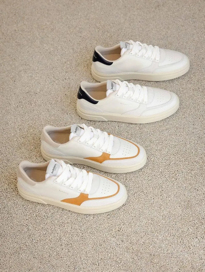 Men Sneakers Bobbies Thanassi Off White and Ink