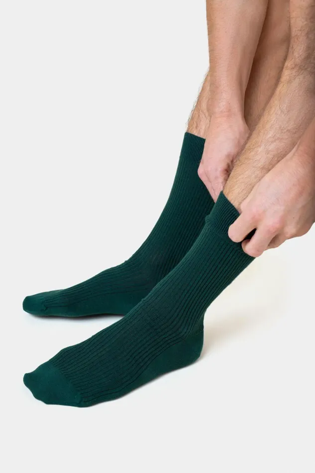 Men Socks and Colorful Standard Classic Organic Sock Heather Grey