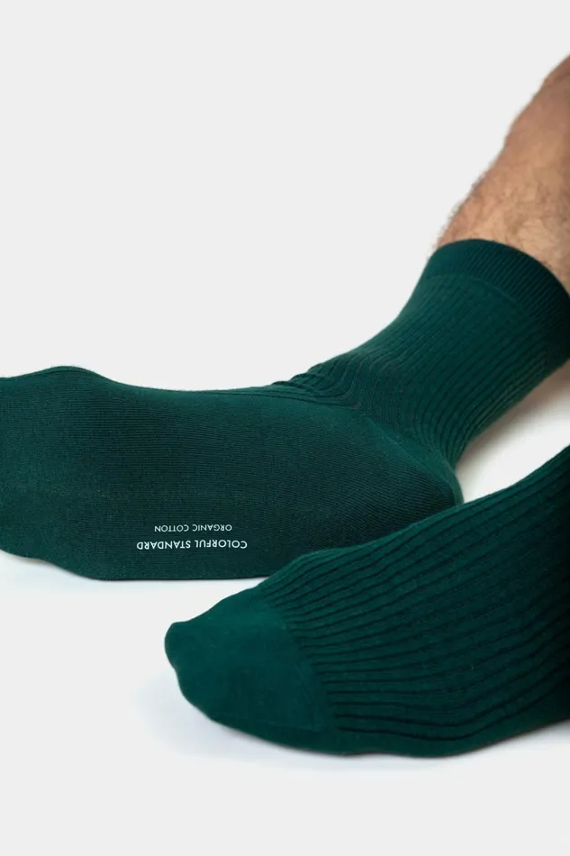 Men Socks and Colorful Standard Classic Organic Sock Heather Grey