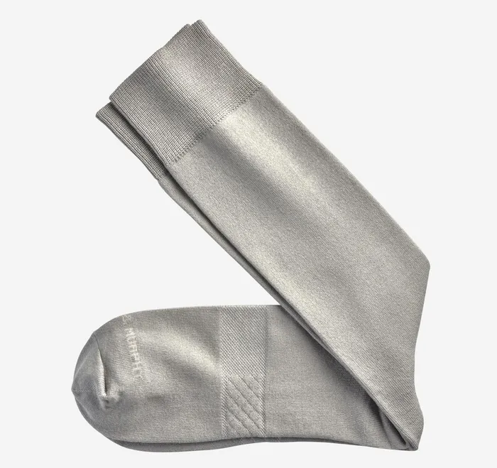 Men Solid Dress Socks Light Gray JohnstonandMurphy Socks