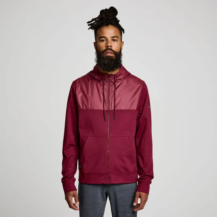 Men Solstice Zip Hoody Sundown Heather Saucony Jackets