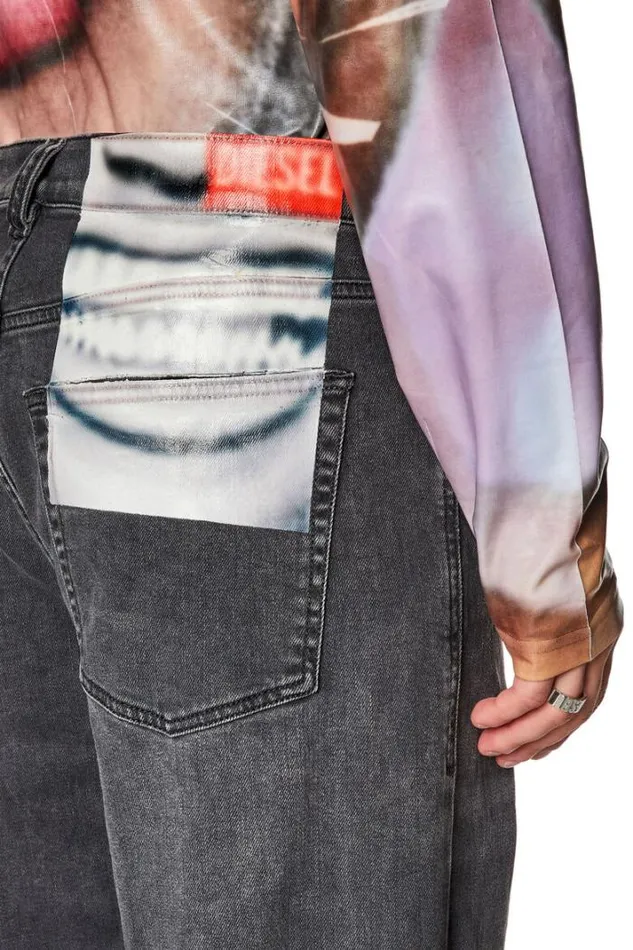 Men Straight Jeans 2010 DMacs 09i13 Blackdark Grey Diesel Straight Men Straight Jeans 2010 DMacs 09i13 Blackdark Grey Diesel Straight