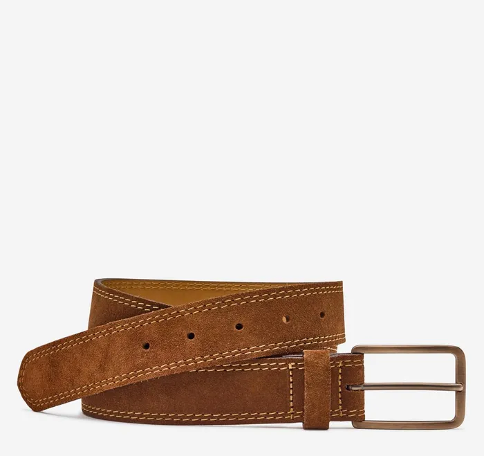Men Suede Belt Snuff JohnstonandMurphy Belts
