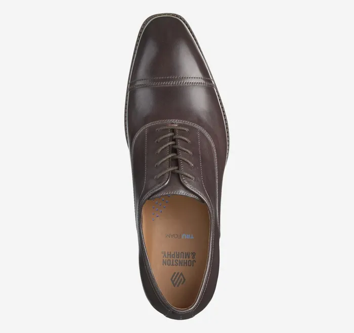 Men Sullivan Cap Toe Espresso Italian Calfskin JohnstonandMurphy LaceUps Men Sullivan Cap Toe Espresso Italian Calfskin JohnstonandMurphy LaceUps