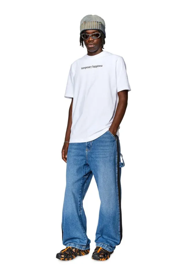 Men TJustL7 White Diesel Tshirts