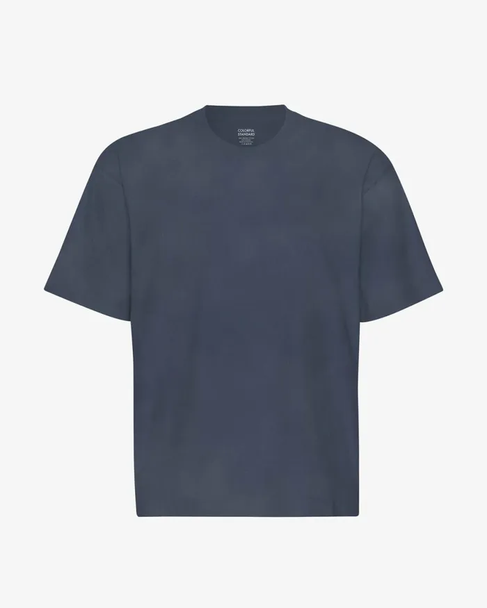 Men TShirts Colorful Standard Oversized Organic TShirt Neptune Blue