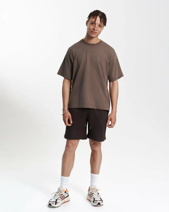 Men TShirts Colorful Standard Oversized Organic TShirt Snow Melange