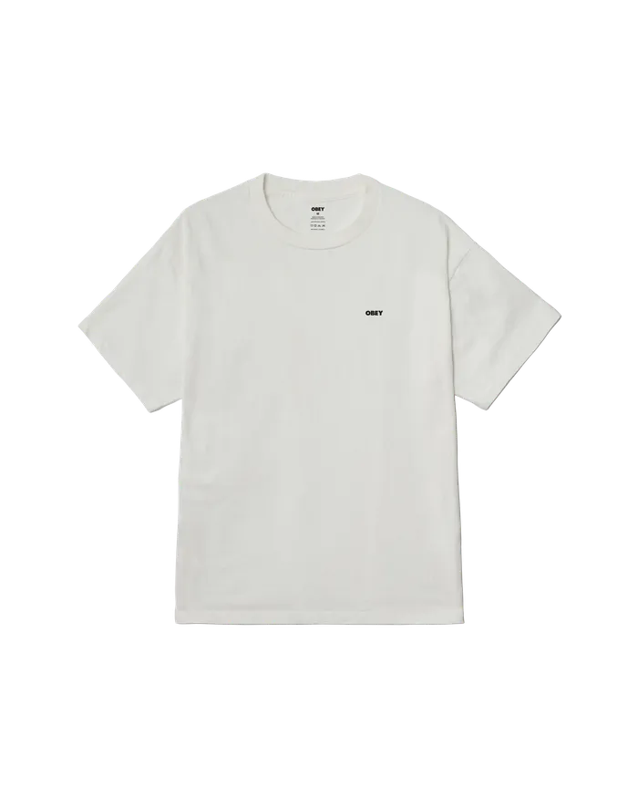 Men TSHIRTS OBEY Clothing OBEY BOLD ICON FACE PIGMENT TSHIRT Pigment Vintage White
