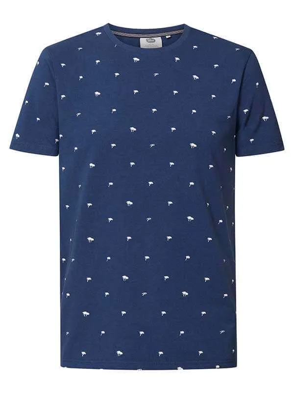Men TShirts Petrol Industries Summery TShirt Petrol Blue