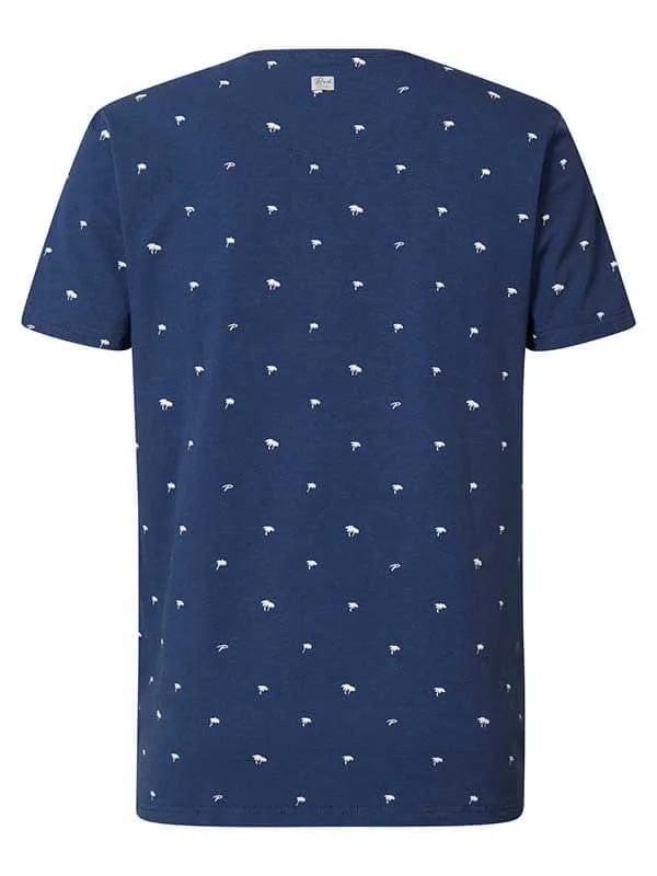 Men TShirts Petrol Industries Summery TShirt Petrol Blue