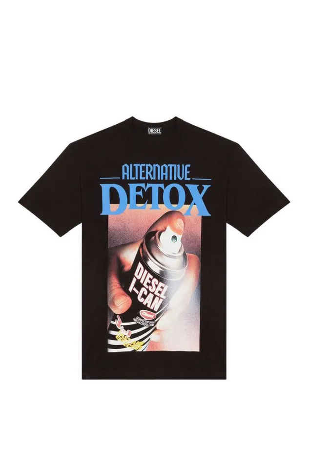 Men TWashG5 Black Diesel Tshirts Men TWashG5 Black Diesel Tshirts
