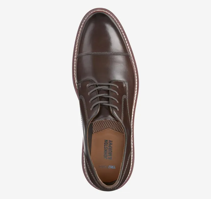 Men Upton Cap Toe Mahogany Full Grain JohnstonandMurphy Dress Shoes Men Upton Cap Toe Mahogany Full Grain JohnstonandMurphy Dress Shoes