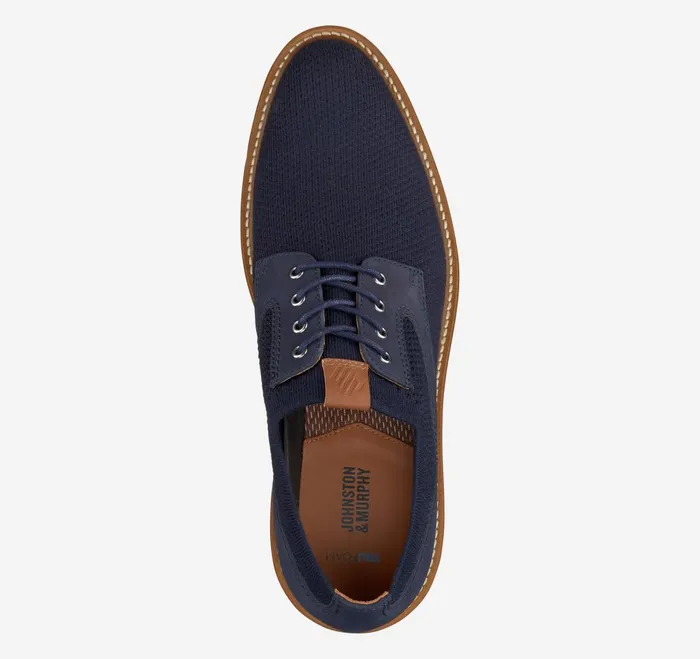 Men Upton Knit Plain Toe Navy Knit JohnstonandMurphy LaceUps Men Upton Knit Plain Toe Navy Knit JohnstonandMurphy LaceUps