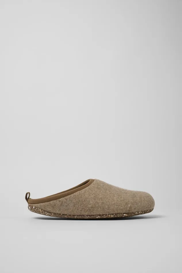 Men Wabi Brown Slippers Camper Non Leather Shoes Men Wabi Brown Slippers Camper Non Leather Shoes