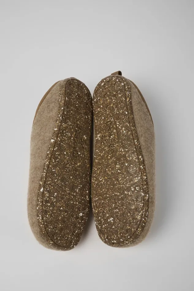 Men Wabi Brown Slippers Camper Non Leather Shoes Men Wabi Brown Slippers Camper Non Leather Shoes