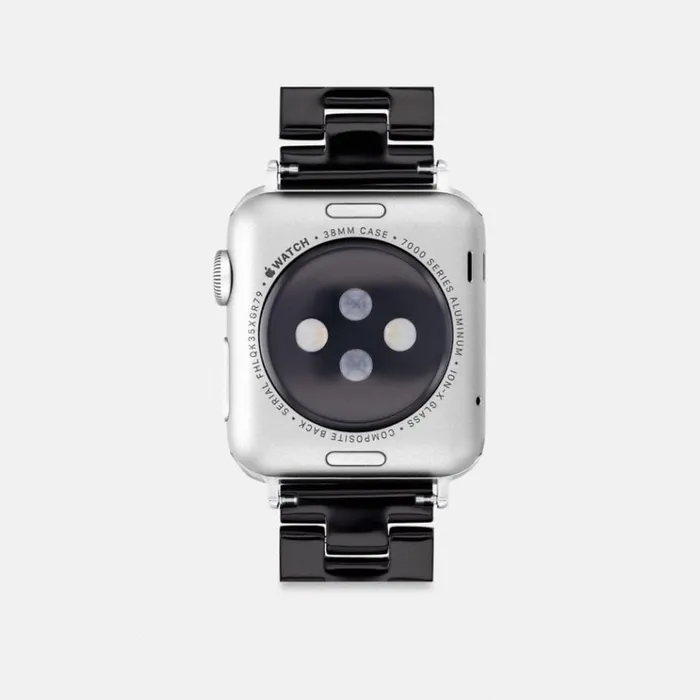 Men Watches Coach Apple Watch Strap 38 Mm 40 Mm And 41 Mm Black Signature