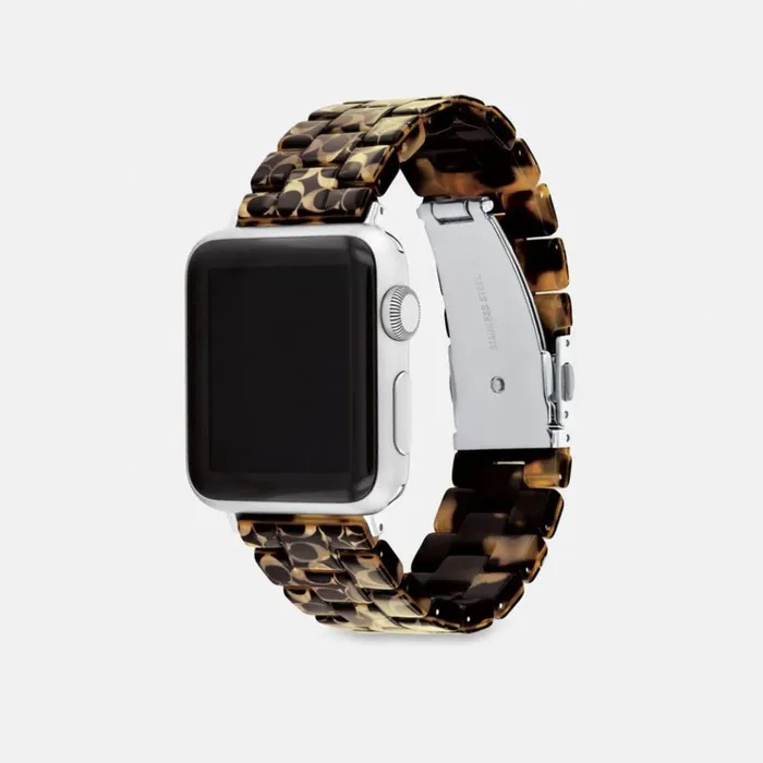 Men Watches Coach Apple Watch Strap 38 Mm 40 Mm And 41 Mm Signature Tortoise Men Watches Coach Apple Watch Strap 38 Mm 40 Mm And 41 Mm Signature Tortoise