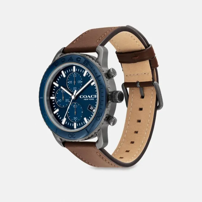 Men Watches Coach Cruiser Watch 44 Mm Brown