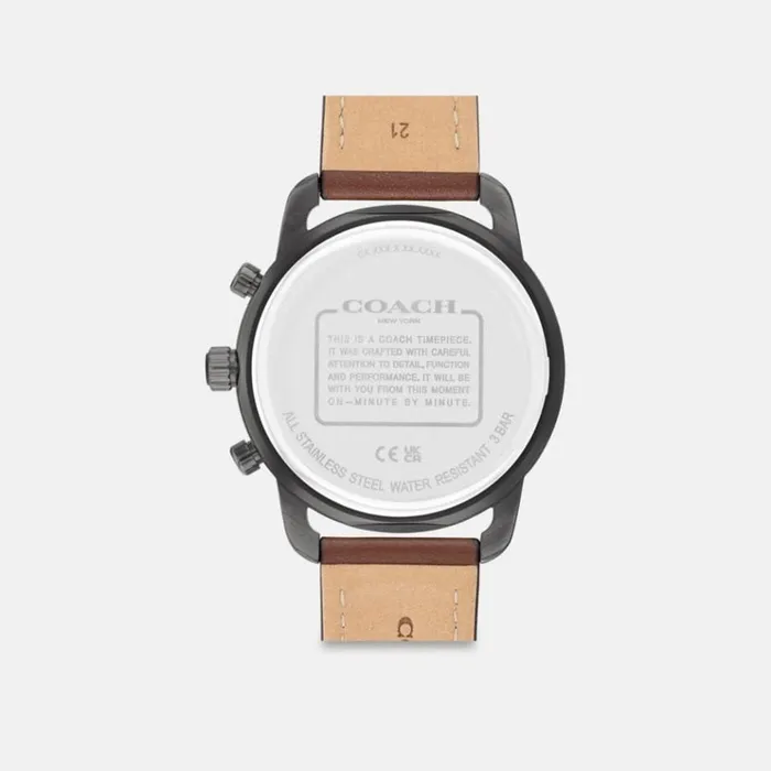 Men Watches Coach Cruiser Watch 44 Mm Brown