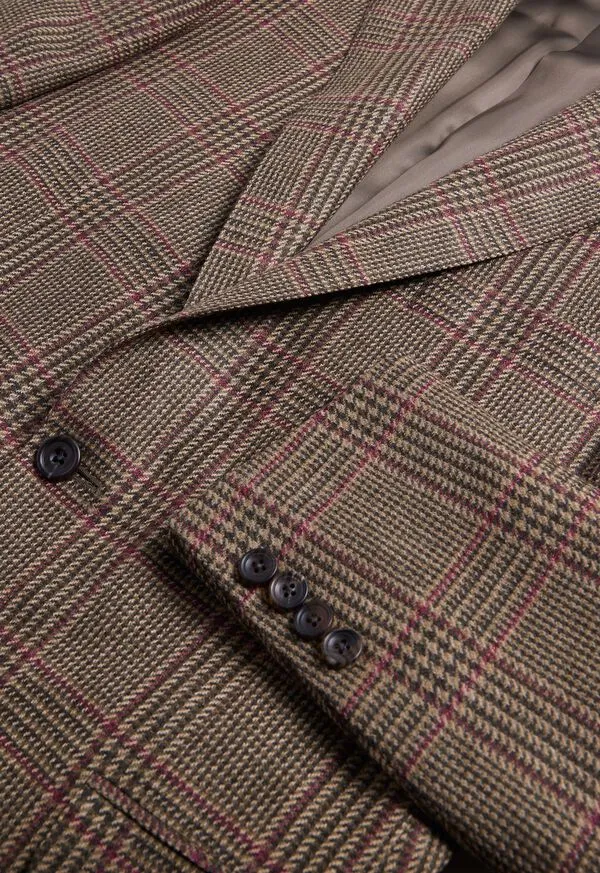 Mens Paulstuart Wool and Cashmere Plaid Paul Jacket OliveRust Blazers and Jackets Mens Paulstuart Wool and Cashmere Plaid Paul Jacket OliveRust Blazers and Jackets