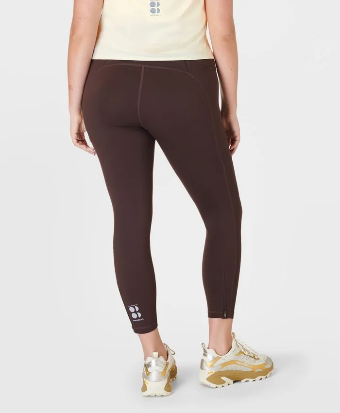 Merrell Bottoms Women Ascend Power Cargo Workout Legging X Sweaty Betty Cacao Brown