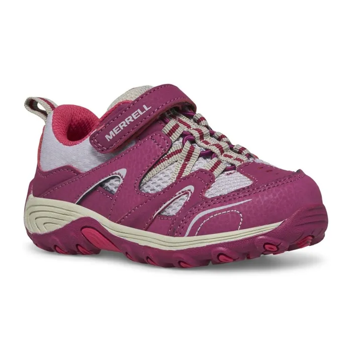 Merrell Easy On Easy Off Kids Little Trail Chaser Jr Shoe Berrygrey