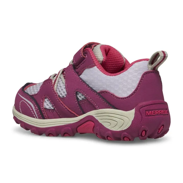 Merrell Easy On Easy Off Kids Little Trail Chaser Jr Shoe Berrygrey