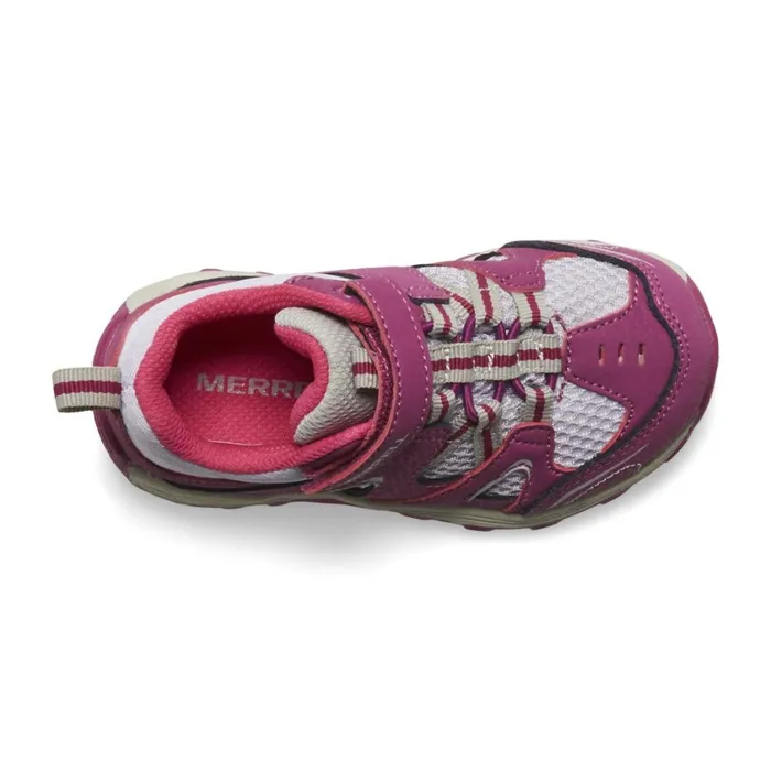 Merrell Easy On Easy Off Kids Little Trail Chaser Jr Shoe Berrygrey