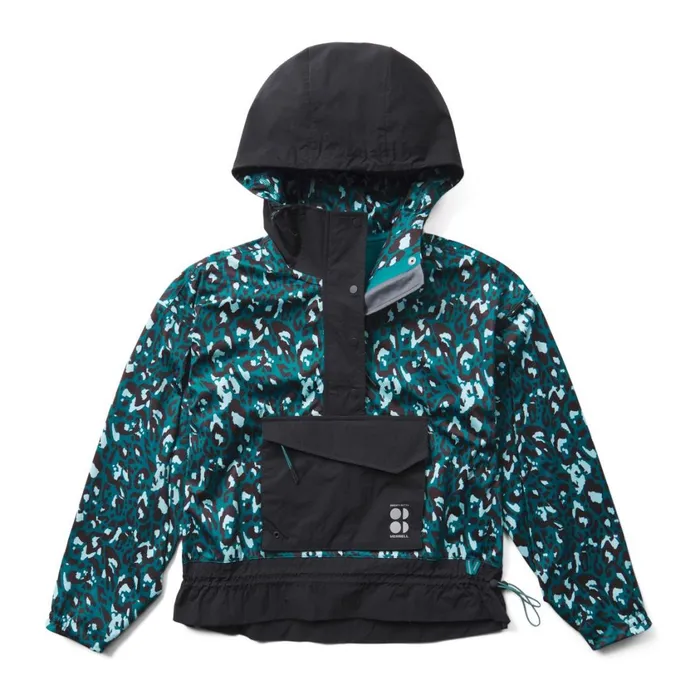 Merrell Outerwear Women Ascend Whisper Anorak X Sweaty Betty Blue Brushstroke Leopardblack